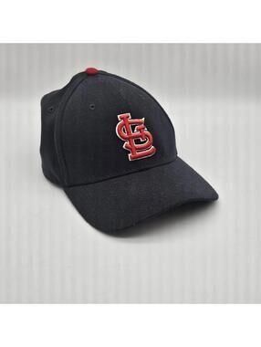 St Louis Cardinals New Era 39thirty Baseball Hat L/XL Navy Embroidered
